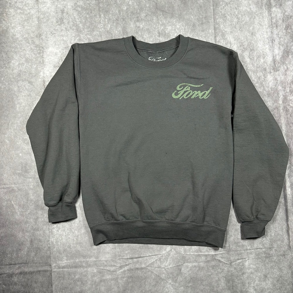 Ford Bronco Graphic Sweatshirt Mens S Gray Crewneck Truck Pullover Streetwear